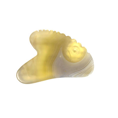 Custom Logo Massage Products Natural Cherry Blossom Agate Sha Gua Board for Gua Sha Therapy