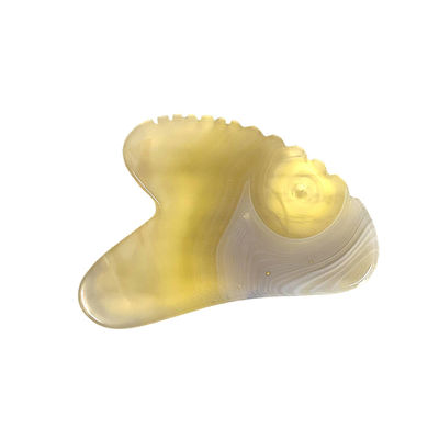 Custom Logo Massage Products Natural Cherry Blossom Agate Sha Gua Board for Gua Sha Therapy