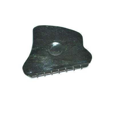 2024 Dark Green Nephrite Jade Guasha Scraper A Slimming and Facial Massage Tool with Healthcare Function