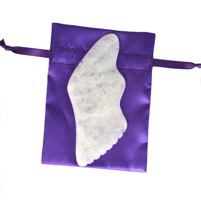 2024 White Jade Massage Device Custom Facial and Body Gua Sha Stone Scraping Board for OEM/ODM