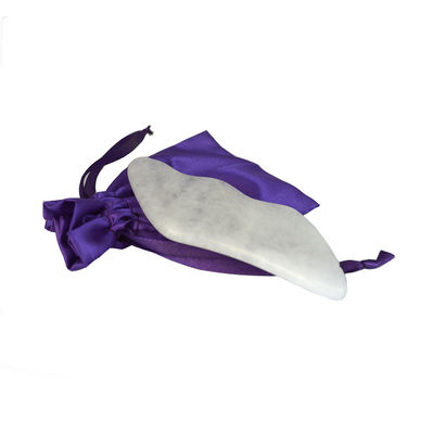 2024 White Jade Massage Device Custom Facial and Body Gua Sha Stone Scraping Board for OEM/ODM