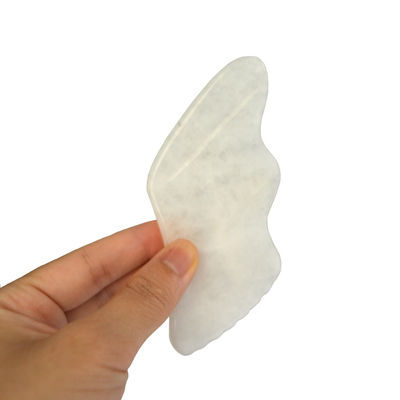 2024 White Jade Massage Device Custom Facial and Body Gua Sha Stone Scraping Board for OEM/ODM