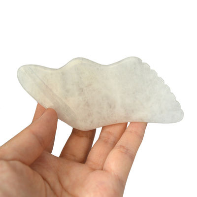 2024 White Jade Massage Device Custom Facial and Body Gua Sha Stone Scraping Board for OEM/ODM