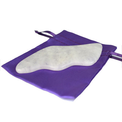 2024 White Jade Massage Device Custom Facial and Body Gua Sha Stone Scraping Board for OEM/ODM