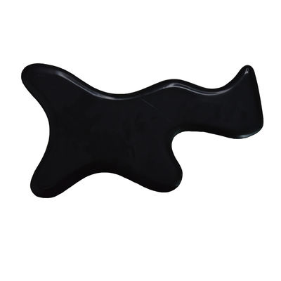 Black Bian Stone Gua Sha Scraping Massage Board for Full Body Lymphatic Drainage and Pain Relief