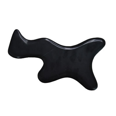 Black Bian Stone Gua Sha Scraping Massage Board for Full Body Lymphatic Drainage and Pain Relief