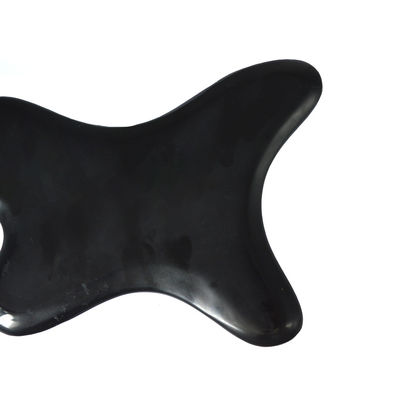 Black Bian Stone Gua Sha Scraping Massage Board for Full Body Lymphatic Drainage and Pain Relief