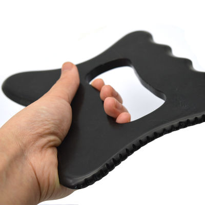 Professional Black Bian Stone Body Gua Sha Massage Tool for Personal Health Care and Acupuncture