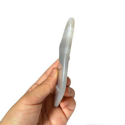 Grey Agate Guasha Massager Board for Personal Health Care and Lymphatic Drainage