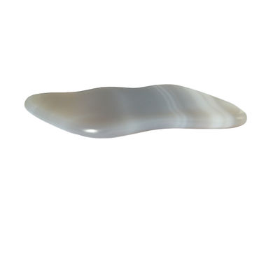 Grey Agate Guasha Massager Board for Personal Health Care and Lymphatic Drainage