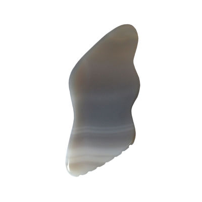 Grey Agate Guasha Massager Board for Personal Health Care and Lymphatic Drainage