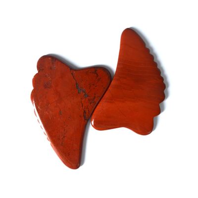 Red Jasper Massage Hammer for SPA Acupuncture Body Leg Facial Jade Guasha Massager Board Gua Sha Tool