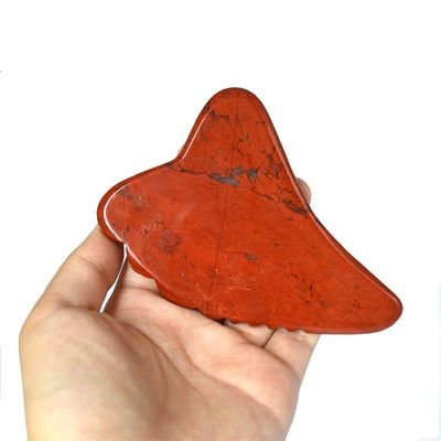 Red Jasper Massage Hammer for SPA Acupuncture Body Leg Facial Jade Guasha Massager Board Gua Sha Tool