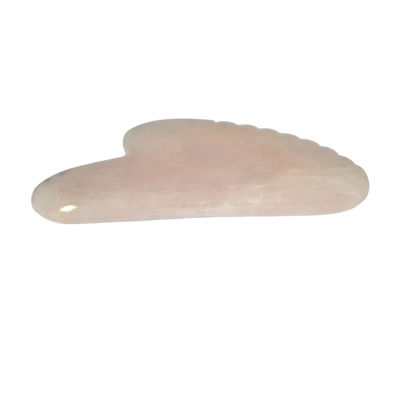 Facial Pink Heart Shape Rose Quartz Jade Guasha Massager Gua Sha Board Massage Tool for Personal Health Care OEM/ODM
