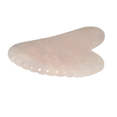 Facial Pink Heart Shape Rose Quartz Jade Guasha Massager Gua Sha Board Massage Tool for Personal Health Care OEM/ODM