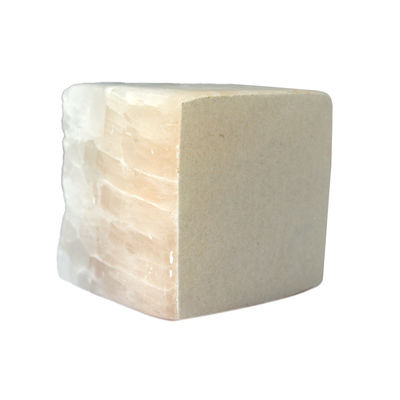 Regional Feature Pink Cube Shaped Essential Oil Aroma Diffuser with Irregular Crystal Jade Glacier Stone