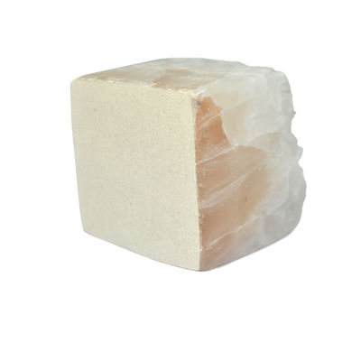Regional Feature Pink Cube Shaped Essential Oil Aroma Diffuser with Irregular Crystal Jade Glacier Stone