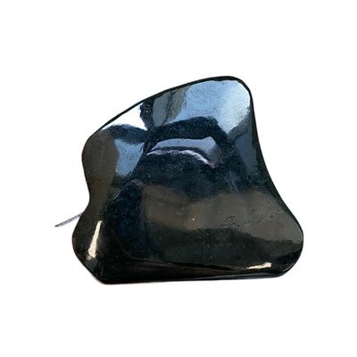 Facial Sculpting Dark Green Nephrite Jade Gua Sha Stones with Ridge Teeth and Thumb Loops 2021 Popular