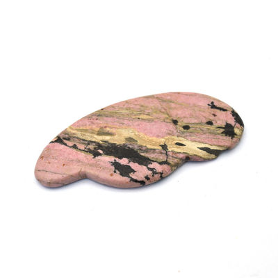 Multi Functional Facial Pink Rhodonite Jade Guasha Massager Board Gua Sha Massage Tool for Health Care Health Care Product
