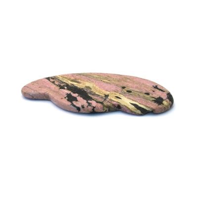 Get a Defined Jawline and Reduced Puffiness with Pink Rhodonite Gua Sha Facial Tools For Face Eye Massage Area Fully Body
