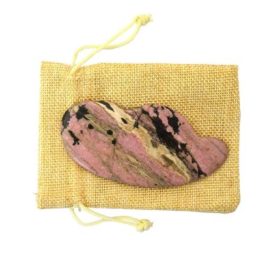 Get a Defined Jawline and Reduced Puffiness with Pink Rhodonite Gua Sha Facial Tools For Face Eye Massage Area Fully Body