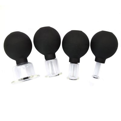 2024 Glass Rubber Massage Vacuum Massage Cupping Set Therapy Machine For Body Face Back Leg Shoulder With Customized Logo
