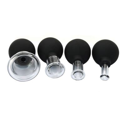 2024 Glass Rubber Massage Vacuum Massage Cupping Set Therapy Machine For Body Face Back Leg Shoulder With Customized Logo