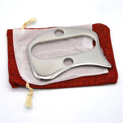 Food Grade Stainless Steel Gua Sha Board Shaped Guasha Scraping Massage Tool for Facial Massage