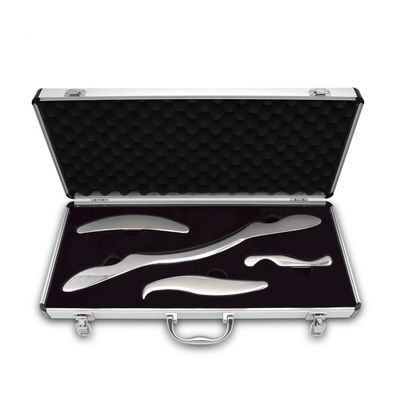 Body Massage Tool Set 4-Piece Medical Grade Stainless Steel Gua Sha Scraping Tools