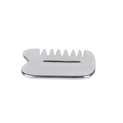 Facial Massager Authentic Silver Terahertz Guasha Stone Gua Sha Comb for Anti Aging and Facial Rejuvenation