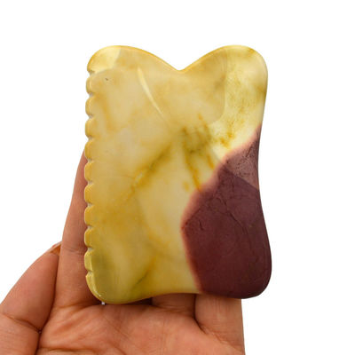 Chinese Style Mookaite Body Massage Tools For Beauty Guasha Stone Scrapping Face Gua Sha Stone Therapy Massage Tool End