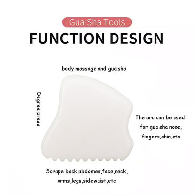 Body Massager White Jade Gua Sha Stone for Facial and Neck Massage Best Choice