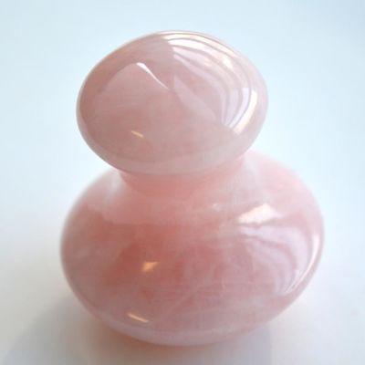2024 Body Custom Massage Pink Rose Quartz Mushroom Gua Sha Stone Massage Tool with Polished Appearance