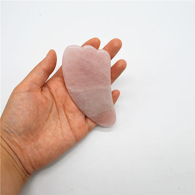 Facial Massage and Skincare Necessities Rose Quartz Gua Sha Set with 90mm Length
