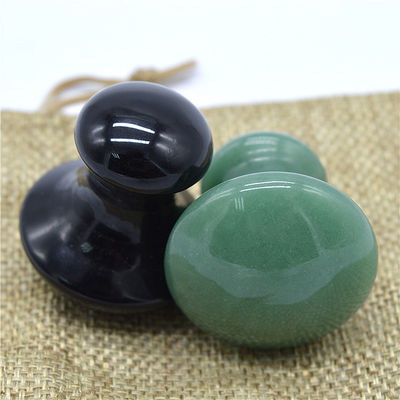Mushroom Shaped Gua Sha Massage Stone Handcrafted Green Aventurine Tool for Face Rejuvenation