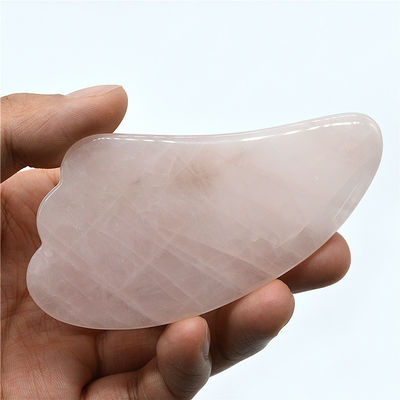 Polished Black Rose Quartz Gua Sha Massage Tool for Natural Face Beauty Treatment
