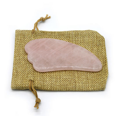 Polished Black Rose Quartz Gua Sha Massage Tool for Natural Face Beauty Treatment