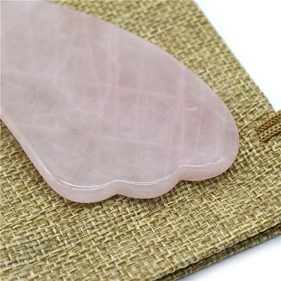 Polished Black Rose Quartz Gua Sha Massage Tool for Natural Face Beauty Treatment