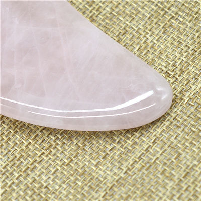 Polished Black Rose Quartz Gua Sha Massage Tool for Natural Face Beauty Treatment