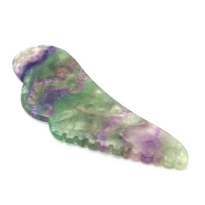 Body Healthcare Massage Natural Colorful JADE Guasha Fluorite Gua Sha Scraping Massage Tool