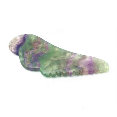Body Healthcare Massage Natural Colorful JADE Guasha Fluorite Gua Sha Scraping Massage Tool