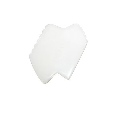 Avaiable Logo Natural White Jade Gua Sha Scraping Therapy Guasha Tools For Body Face Massage With Infrared Physiotherapy