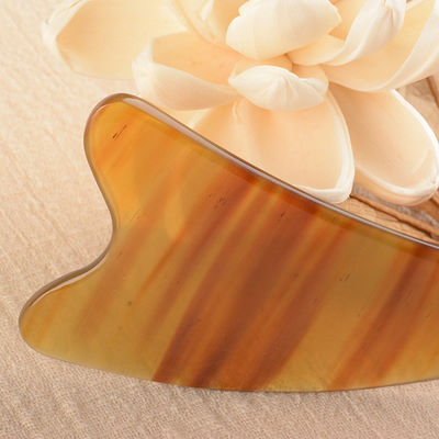 OEM/ODM Acceptable Ox Horn Guasha Massage Tool for Facial and Body Natural Gua Sha Stone Tool