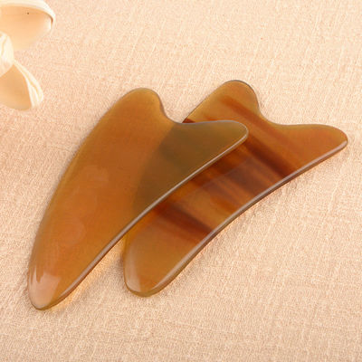 OEM/ODM Acceptable Ox Horn Guasha Massage Tool for Facial and Body Natural Gua Sha Stone Tool