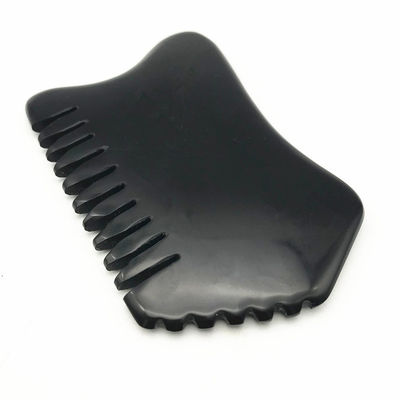 Black Facial Massager Bian Stone Gua Sha Scraping Massage Tools Natural Jade Stone Customized Logo Body Massager