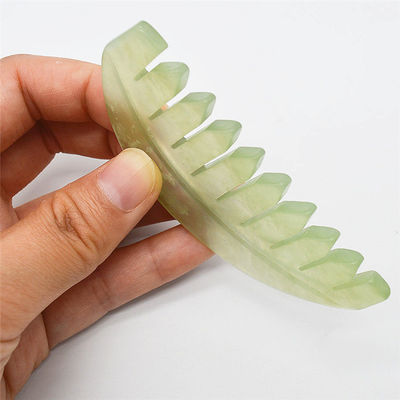 Musical Function 2024 Jade Gua Sha Natural Xiuyan Hair Comb Jade Combs Skincare Tools ABK-90 for Skincare Enthusiasts