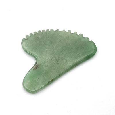 Heart Shape Green Aventurine Guasha Massager 100% Natural Jade Aventurine Gua Sha With Private Label
