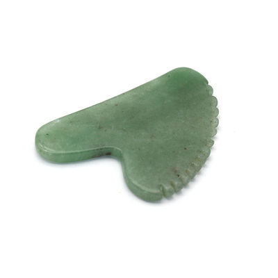 Heart Shape Green Aventurine Guasha Massager 100% Natural Jade Aventurine Gua Sha With Private Label