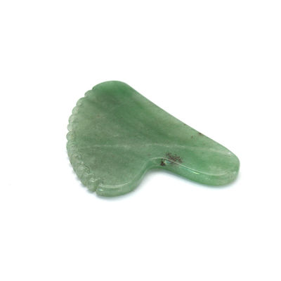 Heart Shape Green Aventurine Guasha Massager 100% Natural Jade Aventurine Gua Sha With Private Label