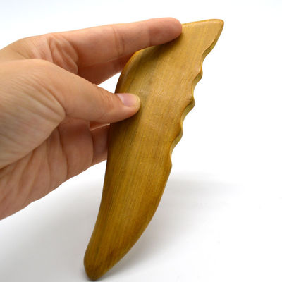 OEM Natural Camphor Wood Gua Sha Tools for Face and Body Massage S-shaped Design